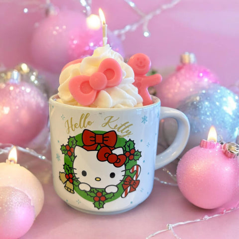 Holiday kitty mug