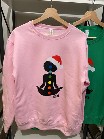 Chakra Santa Pink Sweatshirt